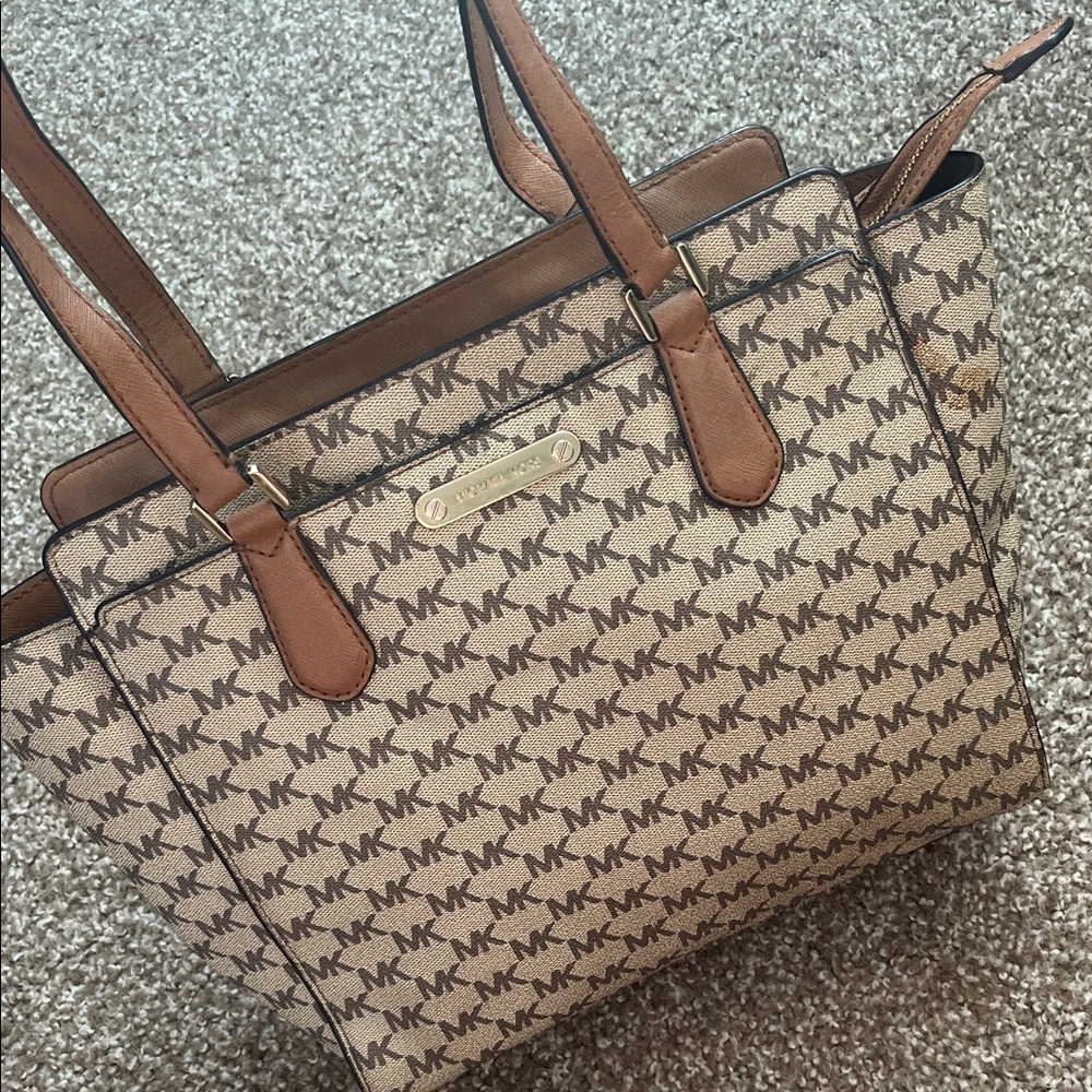 Michael Kors Signature Brown and Tan Tote